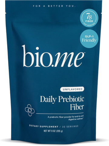 Daily Prebiotic Fiber - Fiber Supplement Powder for Digestive Health & Gut Health - Fiber Powder Unflavored Prebiotics, Non-GMO Dietary Fiber, Gluten & Sugar Free Soluble Fiber Supplements-30 Servings