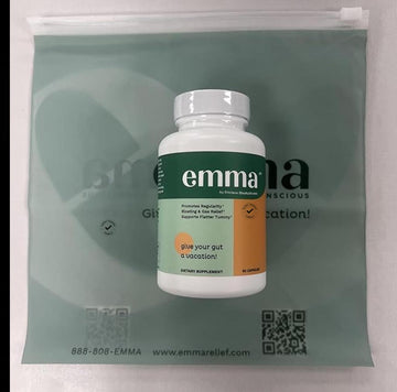 Emma Gut Health Doctors Endorsed Supplement - 60 Capsules - Relief from Gas and Bloating, Repairs Leaky Gut with Magnesium, Berberine, Vitamin D, Quercetin & More - Gut Health & Colon Cleanse Formula