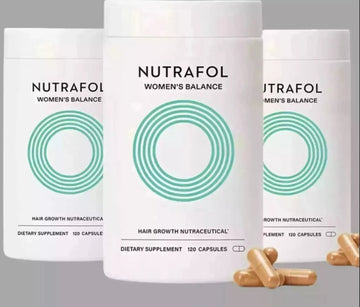 Women's Balance Hair Growth Supplements for Ages 45 and Above, Clinically Proven for Enhanced Hair Thickness and Scalp Coverage, Dairy-Free and Soy-Free, Dermatologist Recommended - 360 Capsules 3 Month Supply 3 Pack